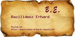 Bazilidesz Erhard névjegykártya
